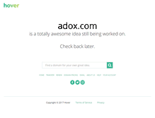 Tablet Screenshot of adox.com